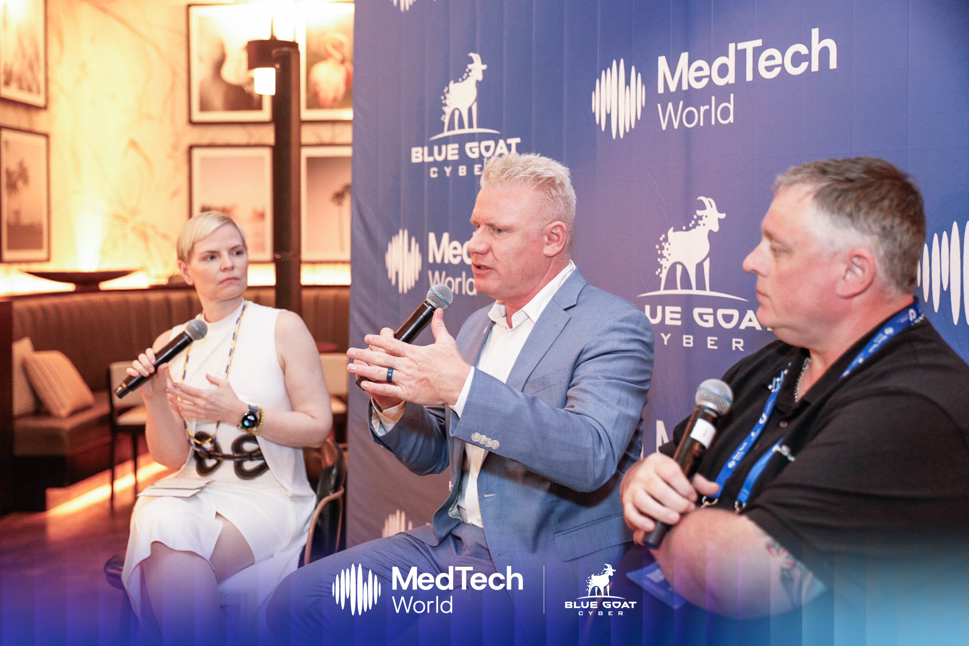 Christian Espinosa on a fireside panel at MedTech World