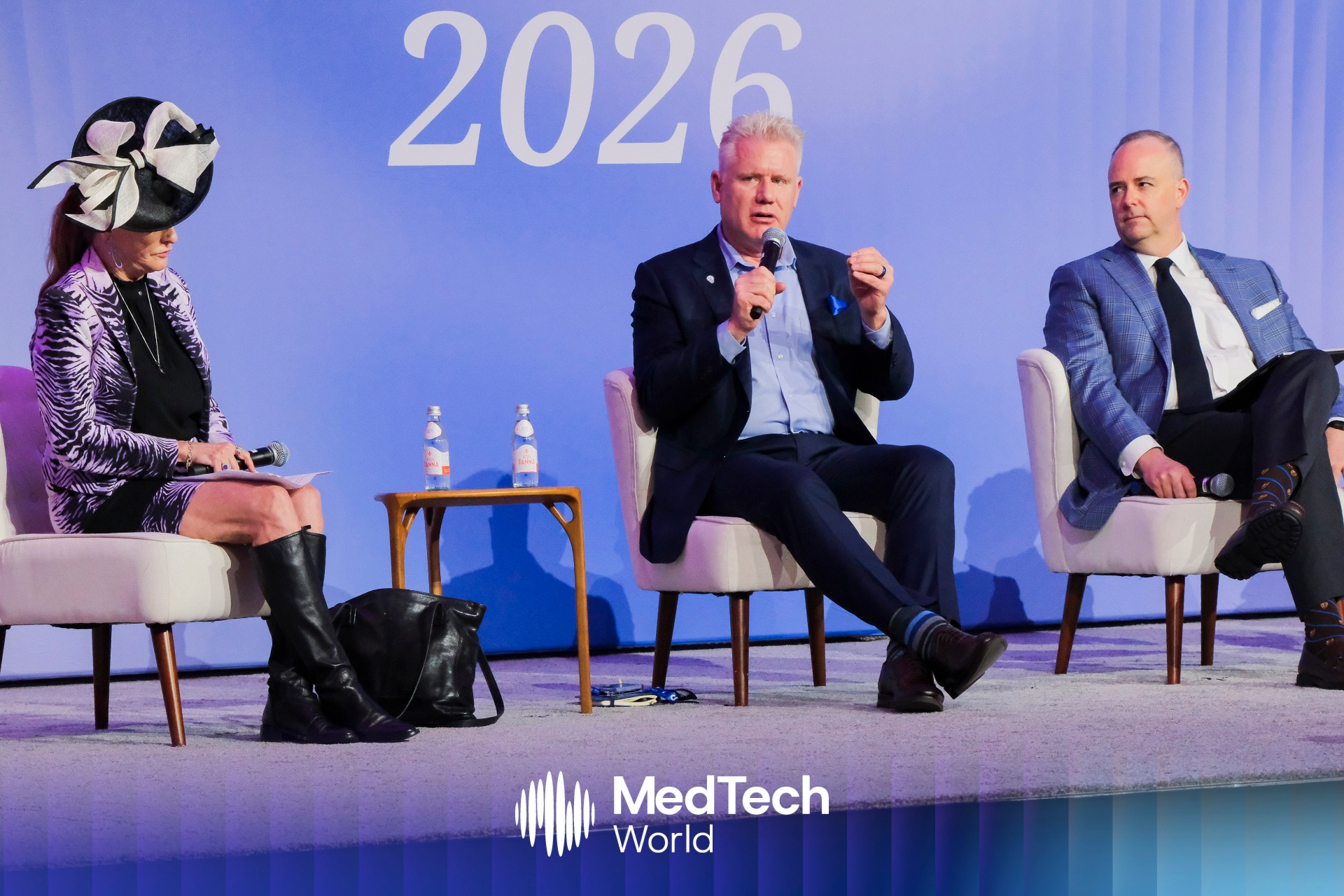 Christian Espinosa on the main stage panel at MedTech World 2026