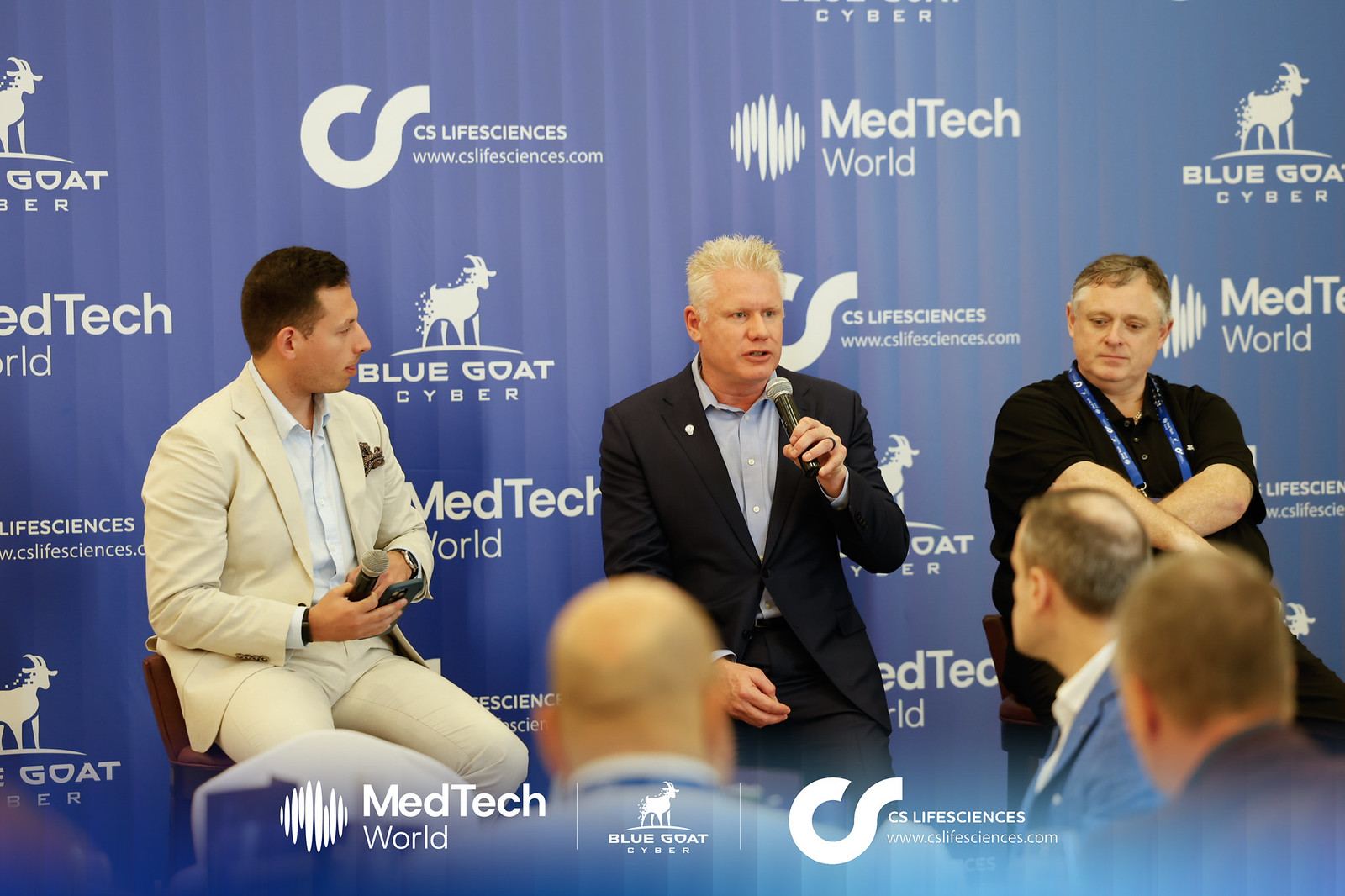 Christian Espinosa on a CS Lifesciences panel discussing medical device cybersecurity