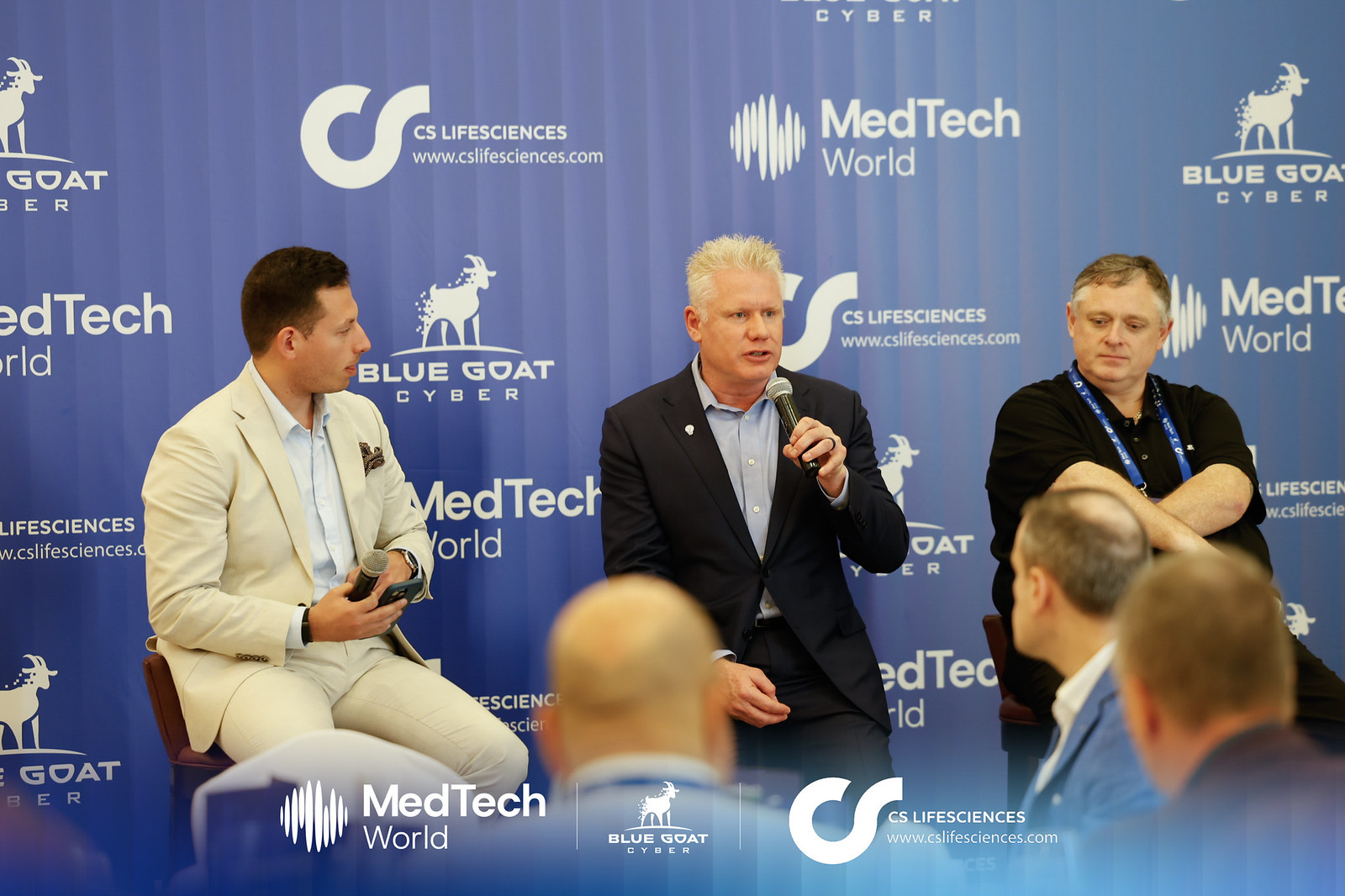 Christian Espinosa on a CS Lifesciences panel discussing medical device cybersecurity