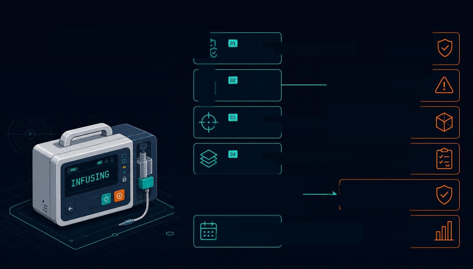 Hero illustration for the article: FDA Premarket Cybersecurity Deliverables & eSTAR v7.0 Map