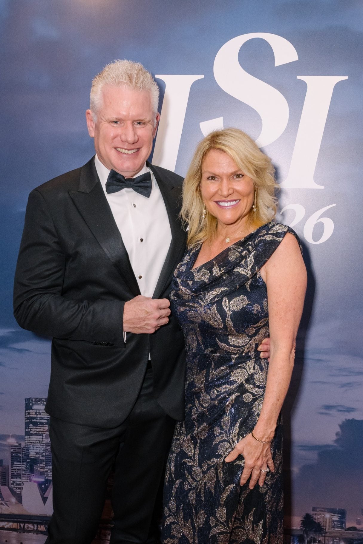 Christian and Melissa Espinosa on the LSI Asia '26 awards gala red carpet in Singapore