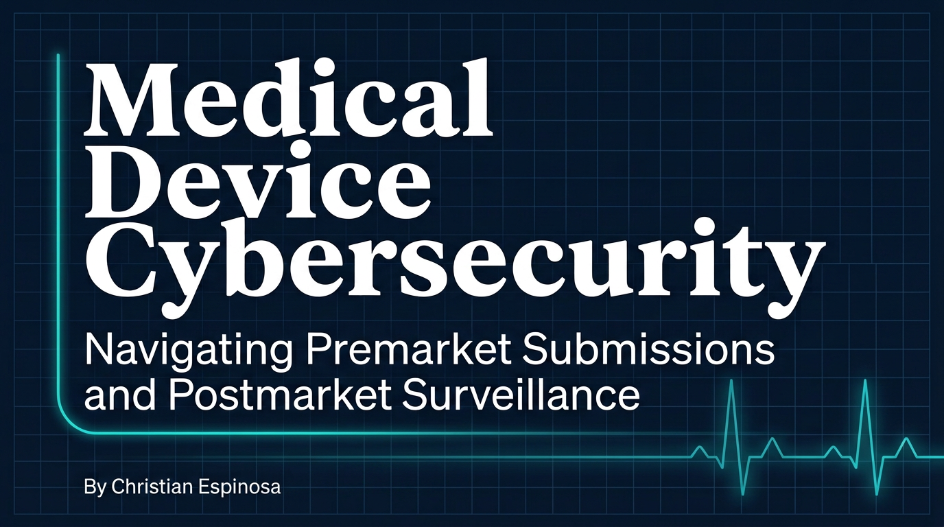 Medical Device Cybersecurity - book cover