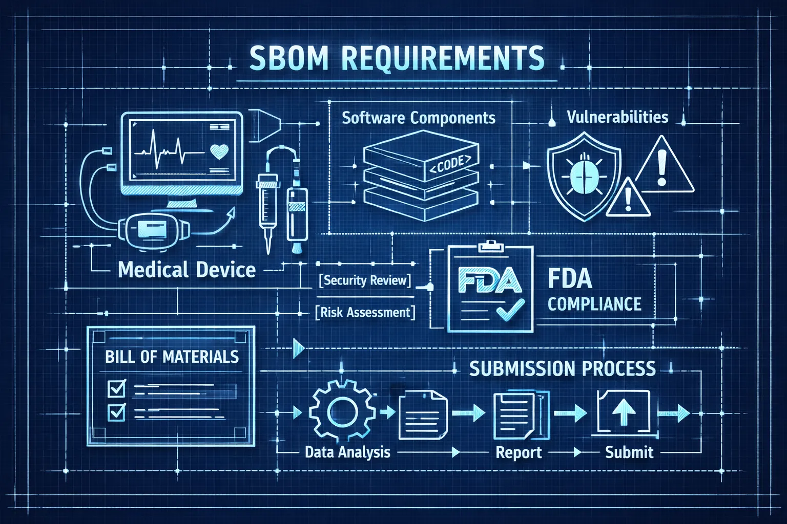 Cover image for Medical Device SBOM: FDA Requirements and Submission Guide