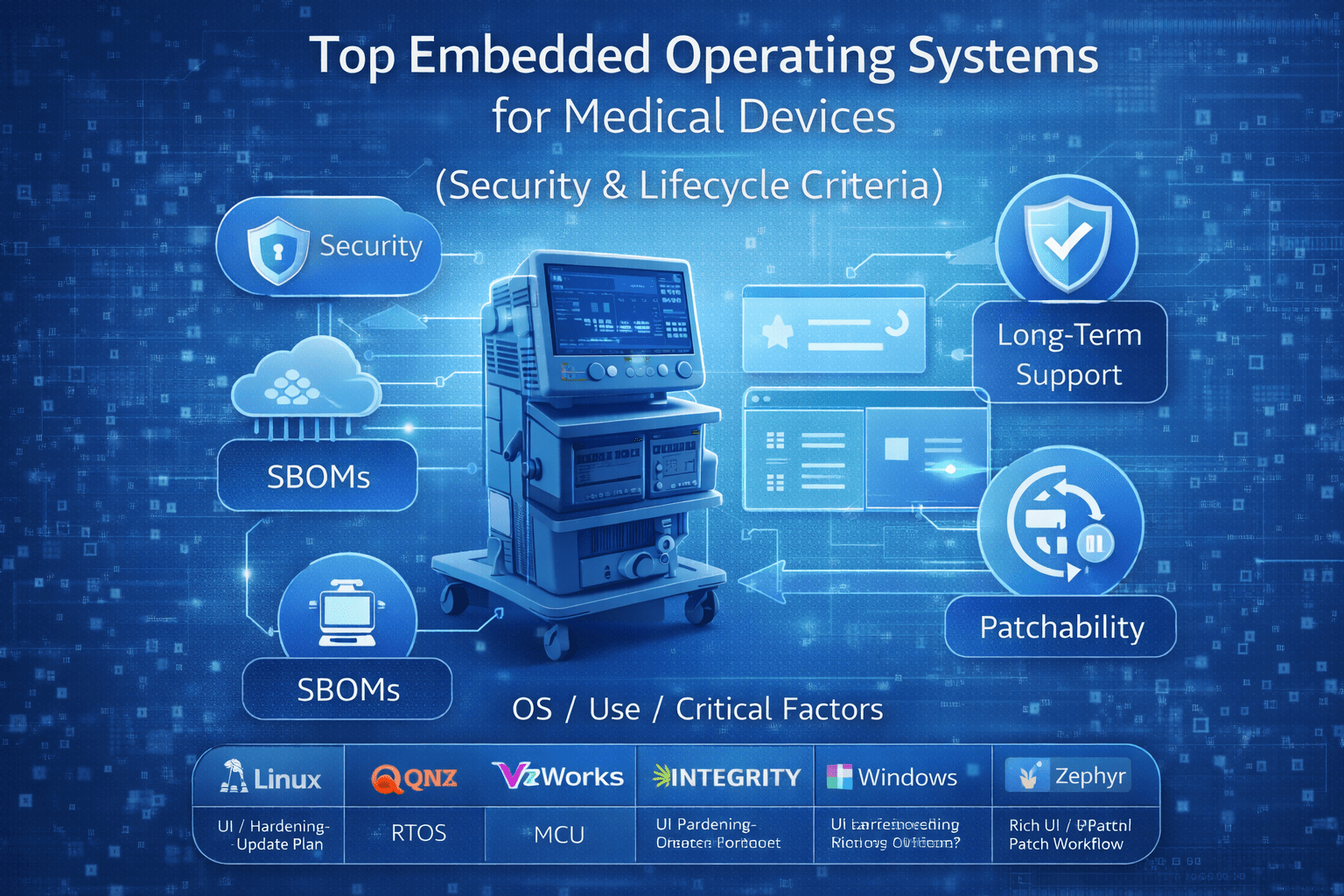 Primer article cover: Top 10 Embedded Operating Systems for Medical Devices