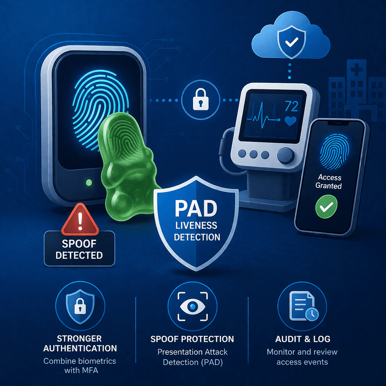 Identity & Access article cover: Biometric Security for Medical Devices: Lessons from “Gummy Fingers”