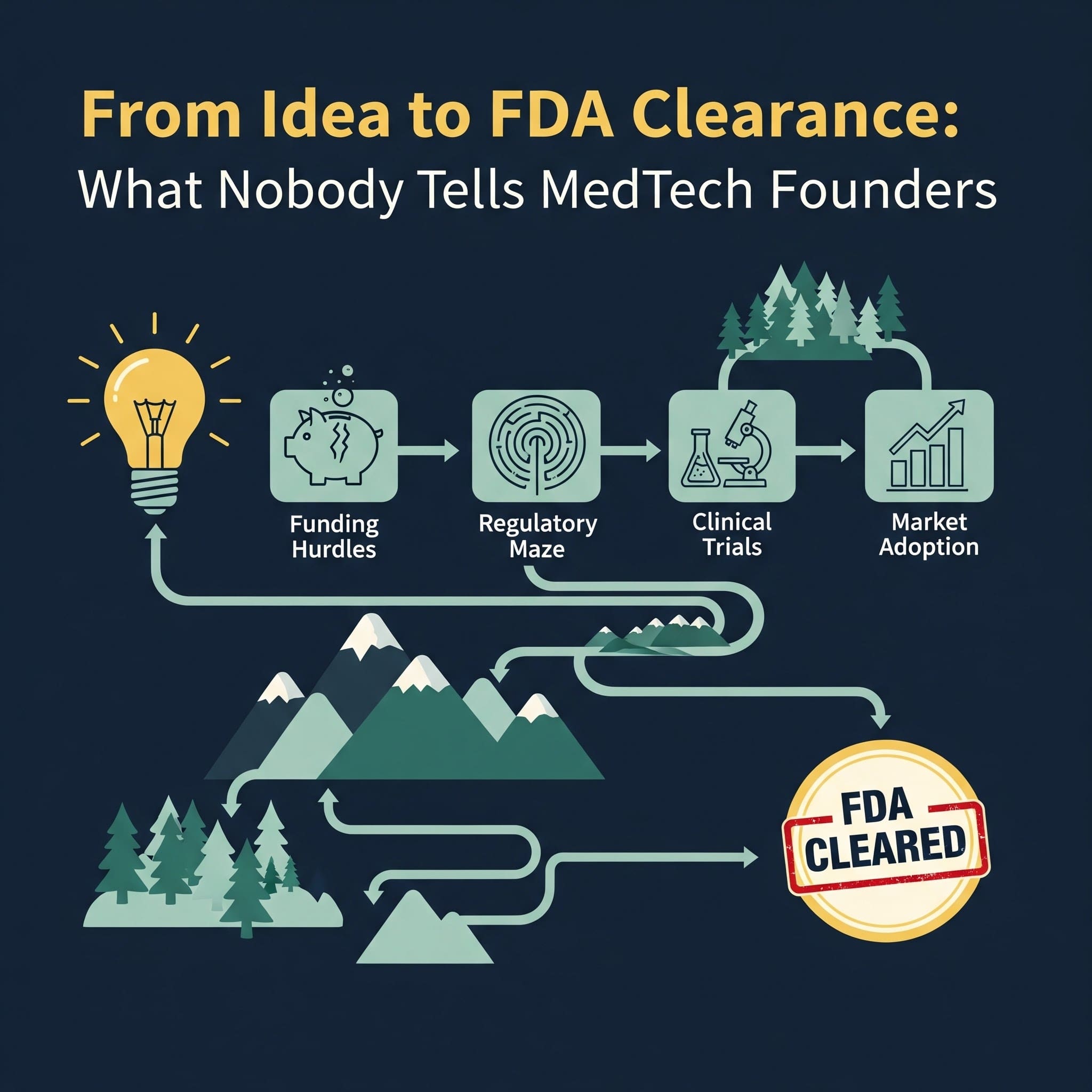 Cover image for From Idea to FDA Clearance: What Nobody Tells MedTech Founders