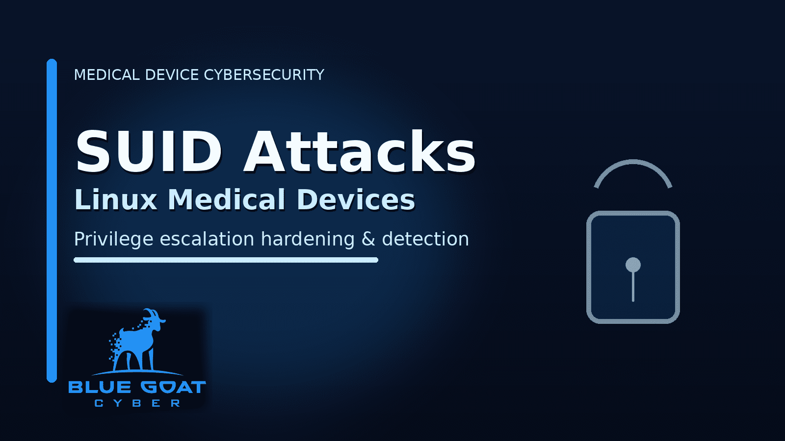Primer article cover: SUID Attacks in Medical Devices: Linux Privilege Escalation + Defenses
