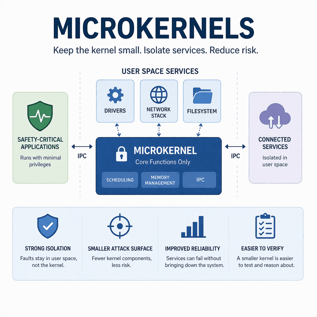 Primer article cover: Microkernels for Medical Devices: Security Benefits and Tradeoffs
