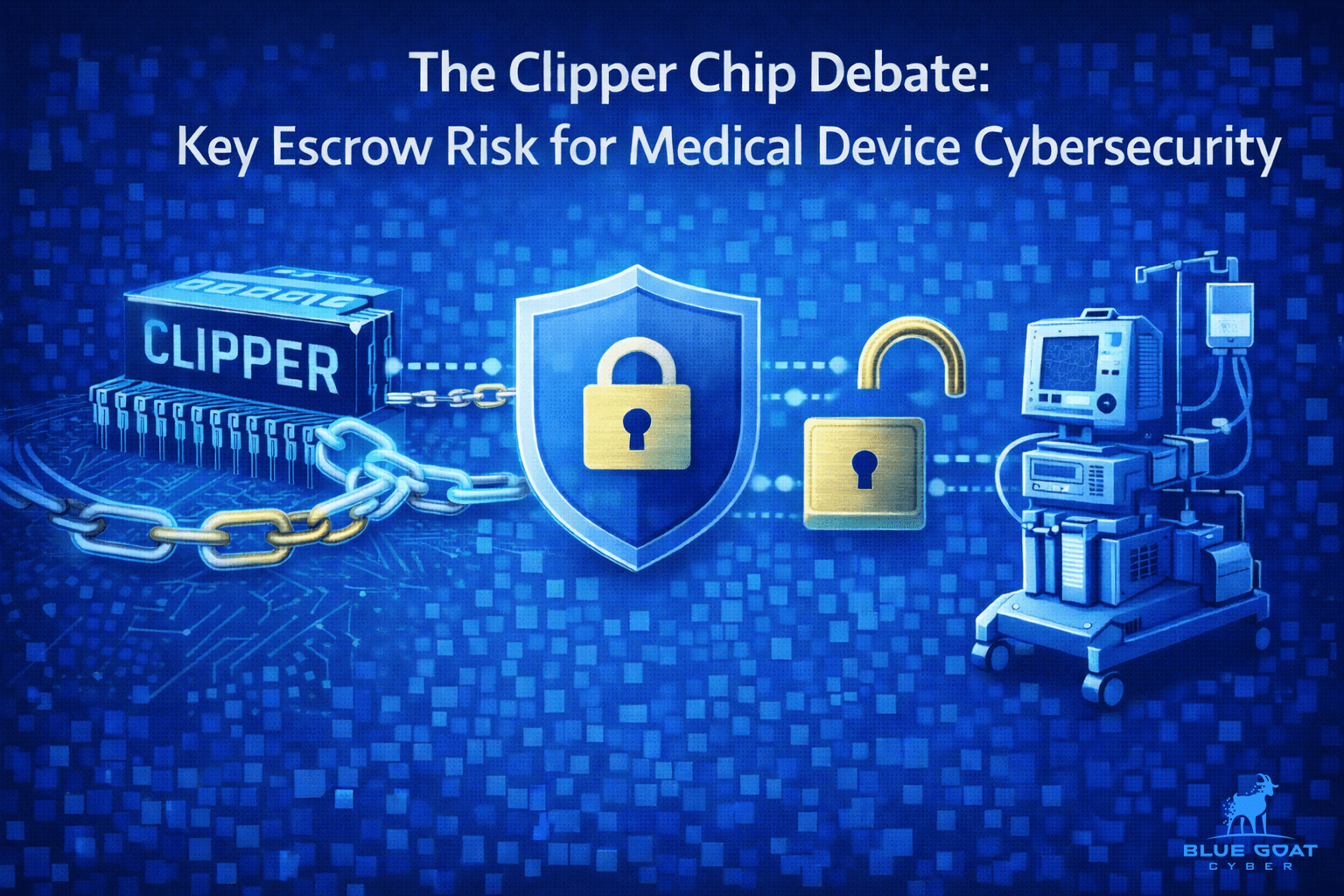 Identity & Access article cover: The Clipper Chip Controversy: Key Escrow Lessons for Medical Device Cybersecurity