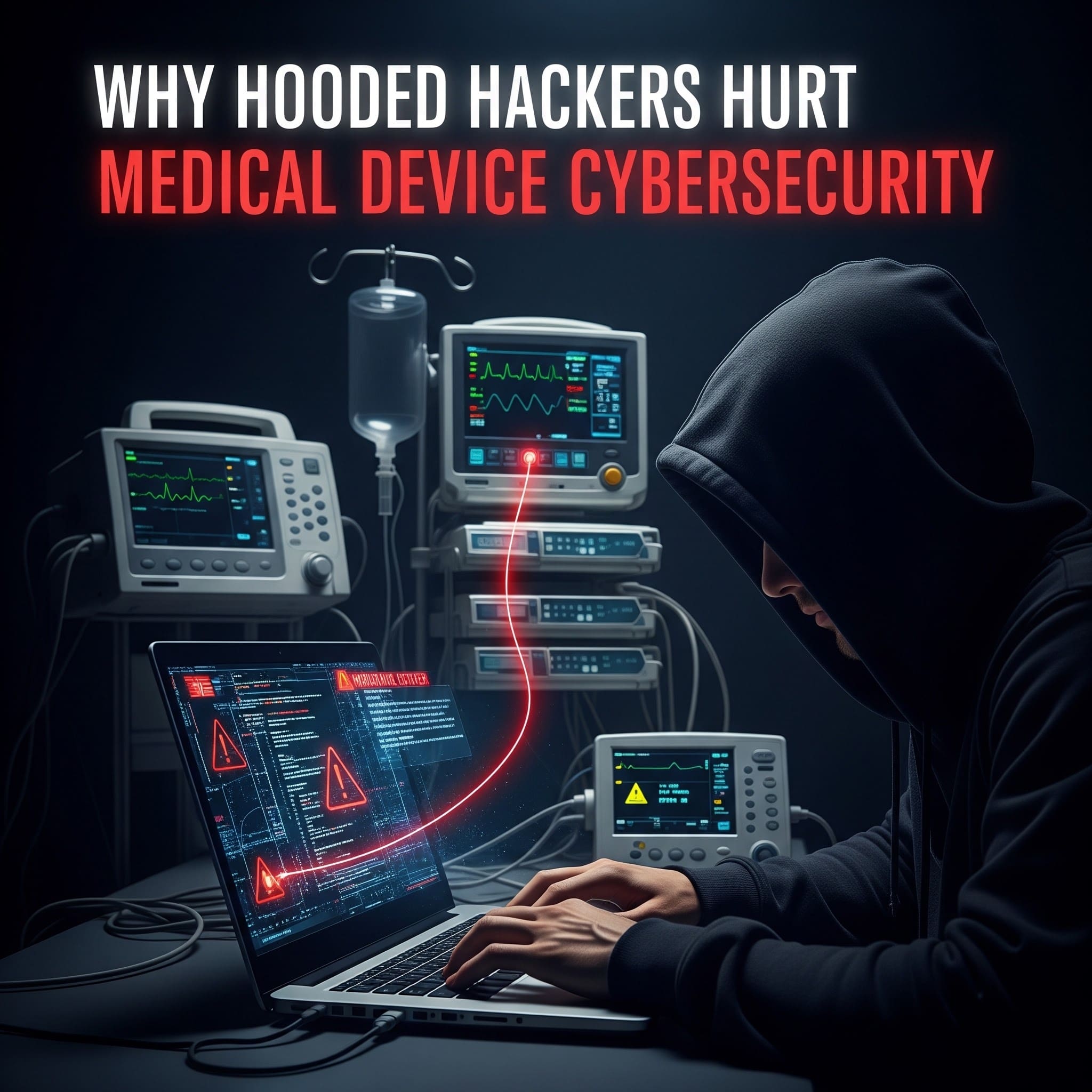 Primer article cover: Why Hooded Hackers Hurt Medical Device Cybersecurity