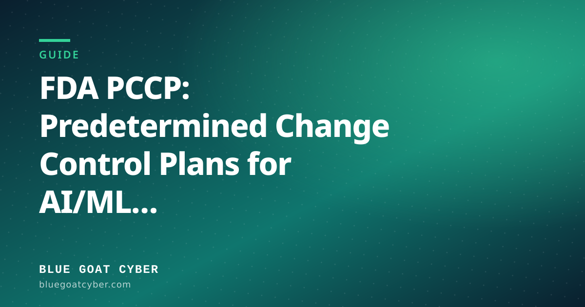 Hero illustration for the article: FDA PCCP: Predetermined Change Control Plans for AI/ML Medical Devices