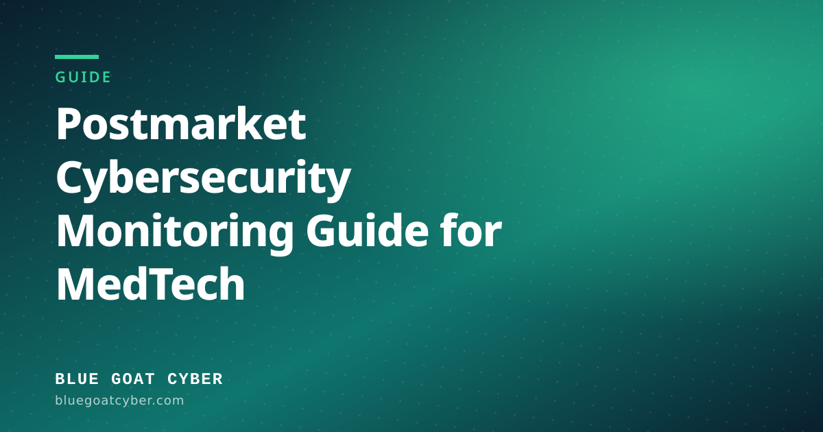 Hero illustration for the FDA article: Postmarket Cybersecurity Monitoring Guide for MedTech