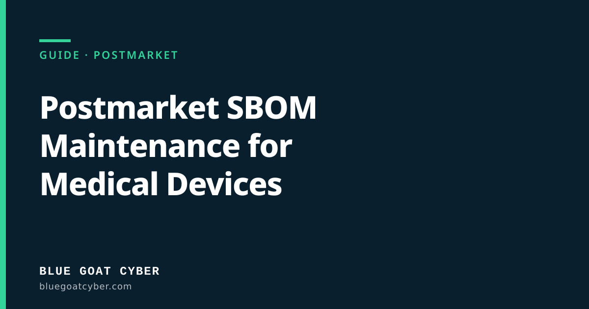 Hero illustration for the article: Postmarket SBOM Maintenance for Medical Devices