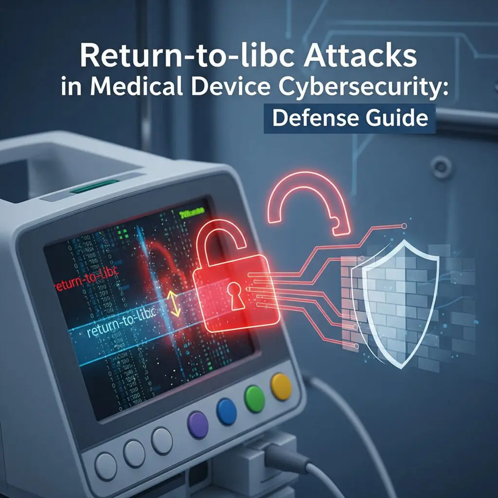 Learn what return-to-libc attacks mean for medical device cybersecurity—and how to reduce risk with memory protections, secure coding, and testing.