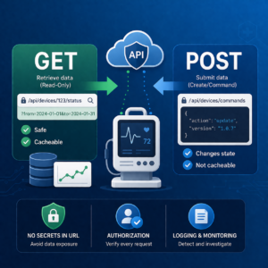GET vs POST in MedTech: Safe API Design for Connected Devices - Blue Goat Cyber GET vs POST in MedTech: Safe API Design for Connected Devices