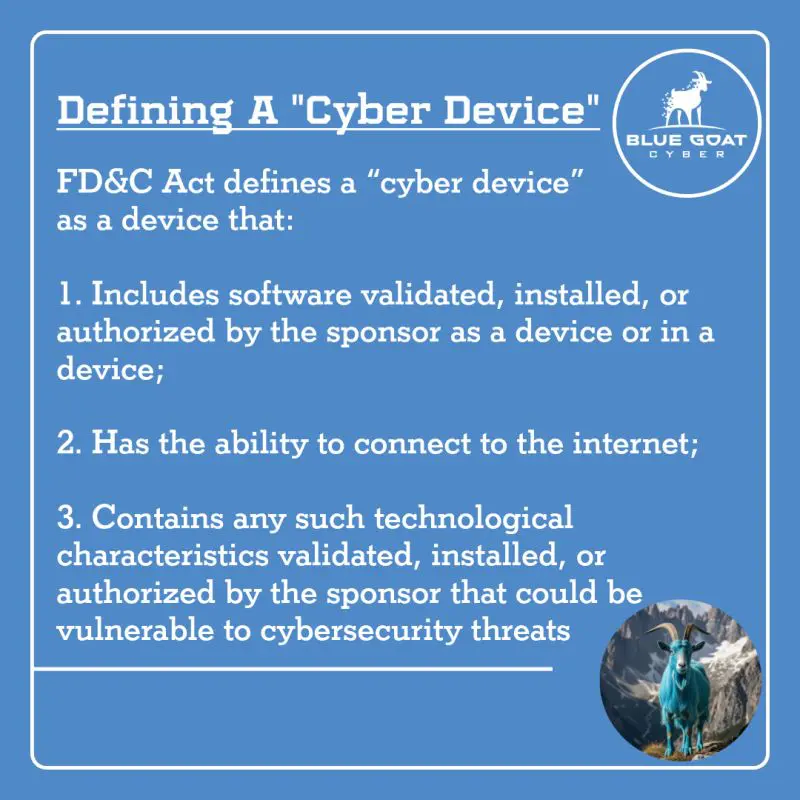 FDA Cyber Device