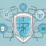 A shield symbolizing cybersecurity