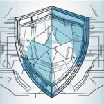 A broken shield symbolizing vulnerabilities
