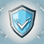 A shield symbolically protecting a computer and a cloud