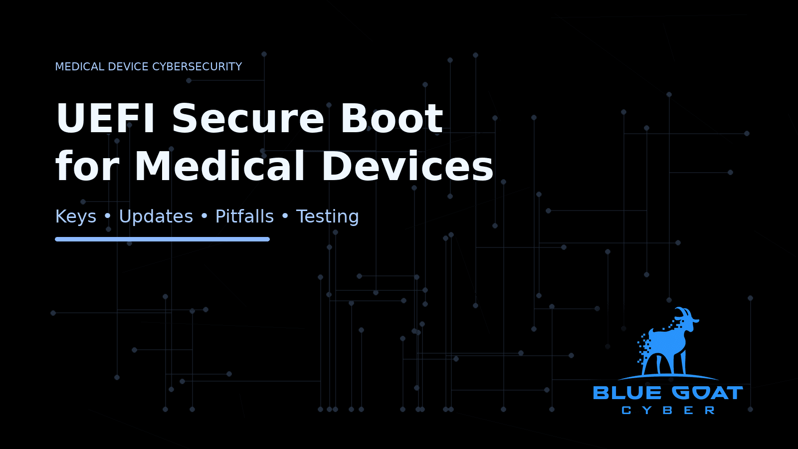 UEFI Secure Boot for Medical Devices - Blue Goat Cyber