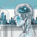 An abstract representation of a pacemaker with digital signals emanating from it