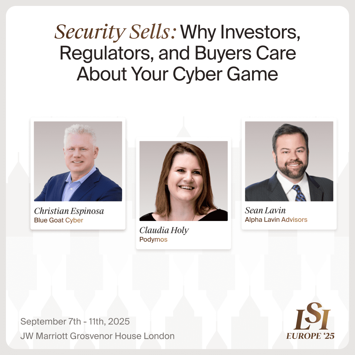 Blue Goat Cyber Sponsors LSI Europe 2025; CEO Christian Espinosa to ...